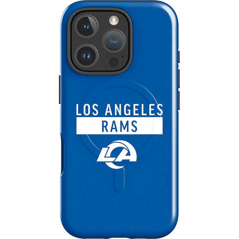 NFL Los Angeles Rams Blue Performance Series iPhone 16 Pro Magsafe Impact Case